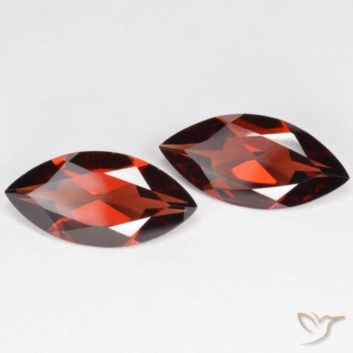 3.20 ct natürliche tiefrot Pyrop-Granat-Edelsteine, Marquise, VVS