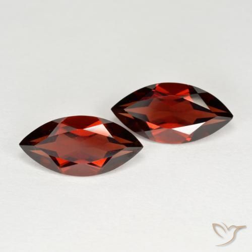 4.03 ct natürliche Johannisbeere Rot Pyrop-Granat-Edelsteine, Marquise, VVS-VS