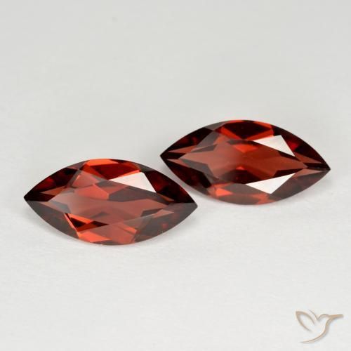 3.83 ct natürliche Mittelrot Pyrop-Granat-Edelsteine, Marquise, VS