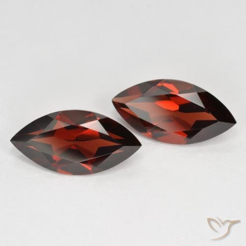 4.05 ct natürliche Tiefes Blutrot Pyrop-Granat-Edelsteine, Marquise, VVS-VS