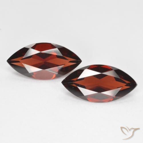 3.89ctw Natürlicher tiefrot Pyrop-Granat, Marquise, VVS-VS