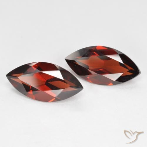 3.89 ct natürliche tiefrot Pyrop-Granat-Edelsteine, Marquise, VVS-VS