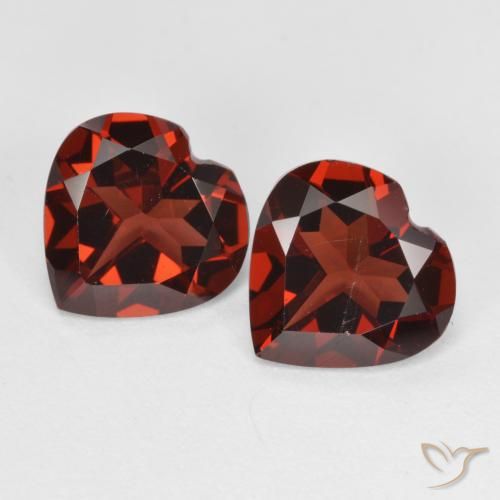 3.51ctw Natürlicher Tiefes Blutrot Pyrop-Granat, Herz, VVS-VS