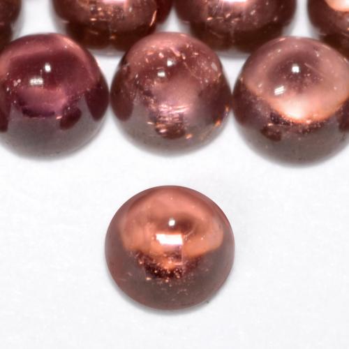 0,68 ct natürliche roter Pyrop-Edelsteine, Rundschliff, Transparent