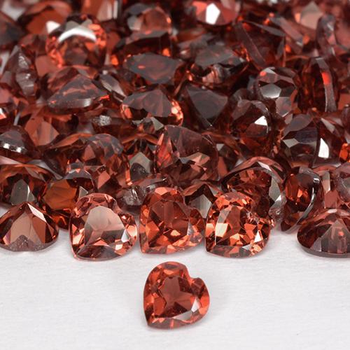 1,42 ct natürliche roter Pyrop-Edelsteine, Herzform, VS