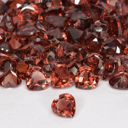 1,42 ct natürliche roter Pyrop-Edelsteine, Herzform, VS