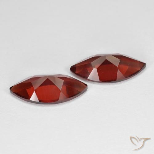 3.95 ct natürliche Mittelrot Pyrop-Granat-Edelsteine, Marquise, VVS-VS