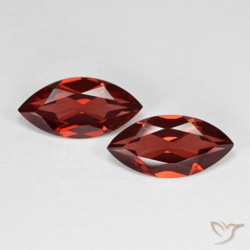 3.87ctw Natürlicher Mittelrot Pyrop-Granat, Marquise, VVS-VS