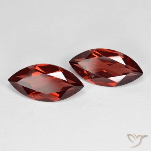 3.87 ct natürliche Mittelrot Pyrop-Granat-Edelsteine, Marquise, VVS-VS