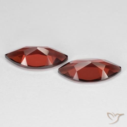 3.87 ct natürliche Mittelrot Pyrop-Granat-Edelsteine, Marquise, VVS-VS