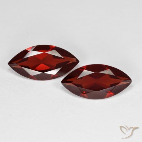 3.60ctw Natürlicher Sangria Rot Pyrop-Granat, Marquise, VVS-VS