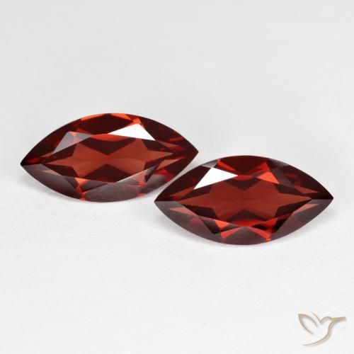 3.95ctw Natürlicher Sangria Rot Pyrop-Granat, Marquise, VVS-VS