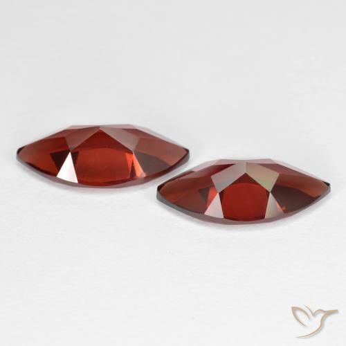 3.95 ct natürliche Sangria Rot Pyrop-Granat-Edelsteine, Marquise, VVS-VS