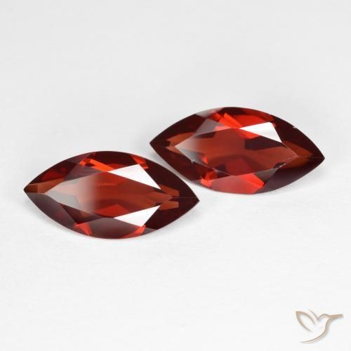 3.32 ct natürliche Mittelrot Pyrop-Granat-Edelsteine, Marquise, VS