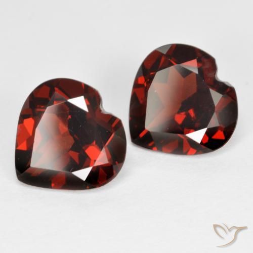 3.82 ct natürliche dunkelrot Pyrop-Granat-Edelsteine, Herz, VS