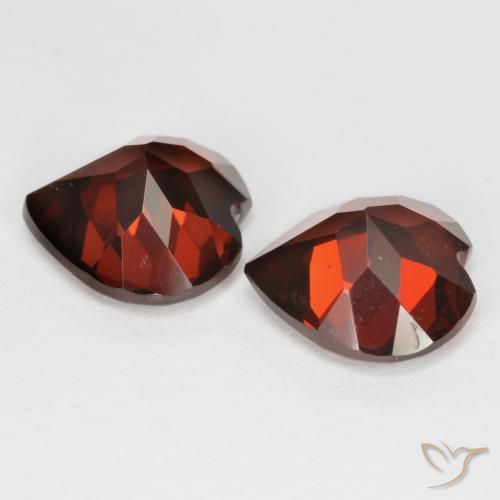 3.82 ct natürliche dunkelrot Pyrop-Granat-Edelsteine, Herz, VS