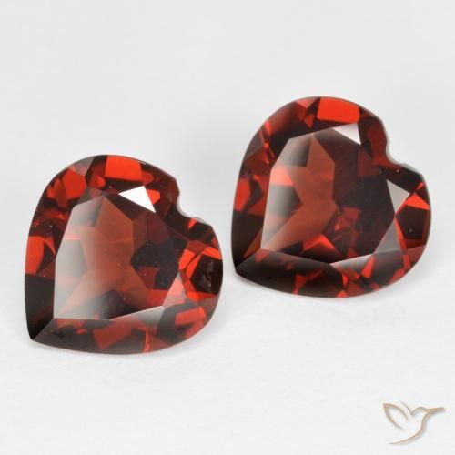 3,59 ct natürliche roter Pyrop-Edelsteine, Herzform, VS