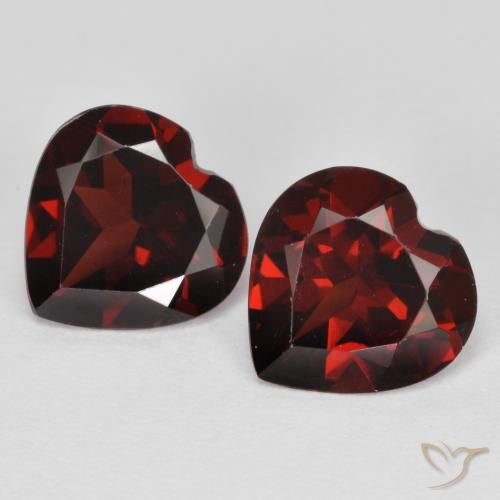 3.84ctw Natürlicher tiefrot Pyrop-Granat, Herz, VS