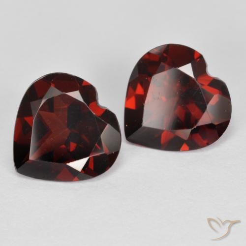 3.84 ct natürliche tiefrot Pyrop-Granat-Edelsteine, Herz, VS