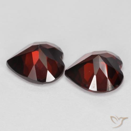 3.84 ct natürliche tiefrot Pyrop-Granat-Edelsteine, Herz, VS