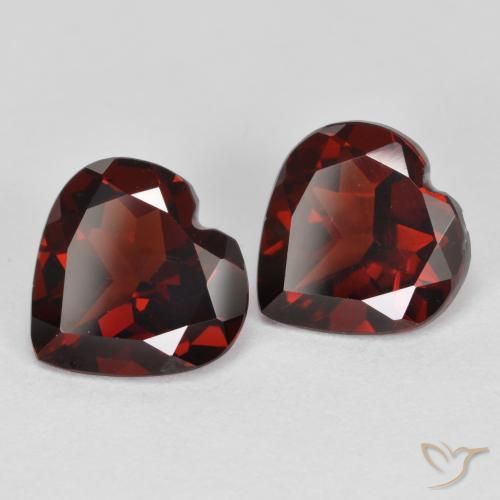 3.55 ct natürliche dunkelrot Pyrop-Granat-Edelsteine, Herz, VS