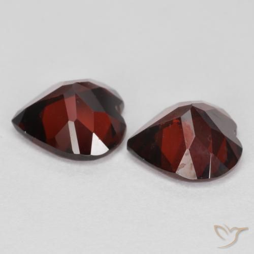 3.55 ct natürliche dunkelrot Pyrop-Granat-Edelsteine, Herz, VS