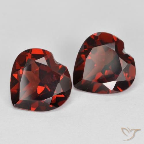 3.76 ct natürliche tiefrot Pyrop-Granat-Edelsteine, Herz, VS
