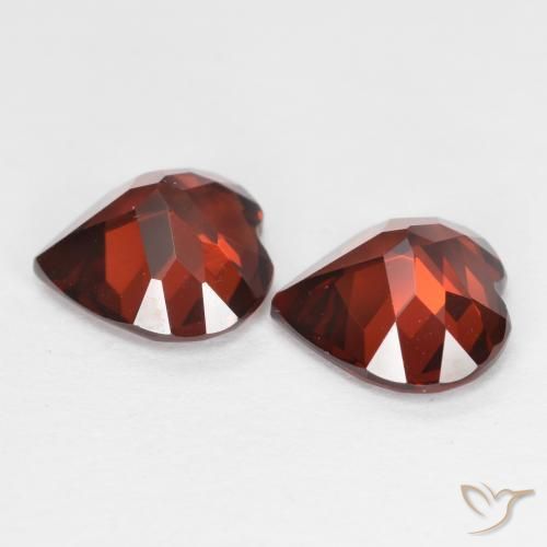 3.50 ct natürliche Johannisbeere Rot Pyrop-Granat-Edelsteine, Herz, VS