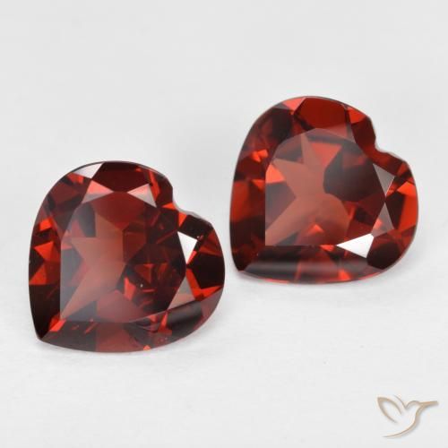 3.69 ct natürliche Mittelrot Pyrop-Granat-Edelsteine, Herz, VS