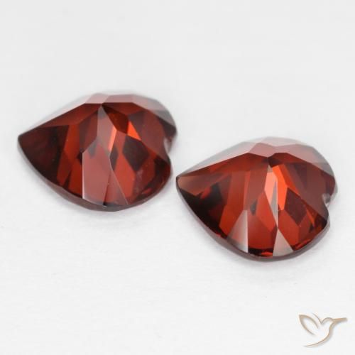 3.69 ct natürliche Mittelrot Pyrop-Granat-Edelsteine, Herz, VS
