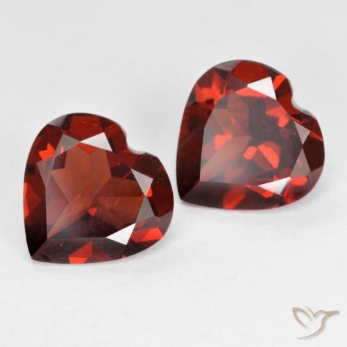3,65 ct natürliche roter Pyrop-Edelsteine, Herzform, VS