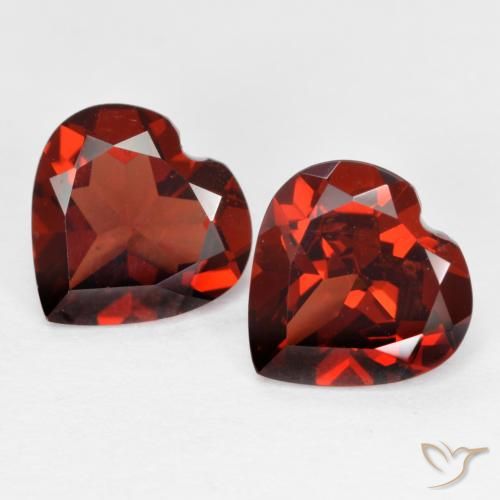 3,65 ct natürliche roter Pyrop-Edelsteine, Herzform, VS