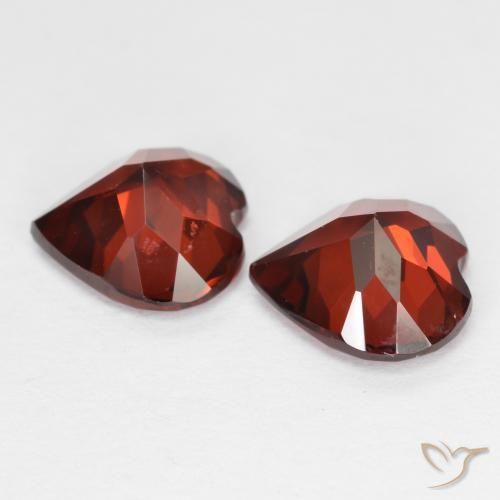 3,65 ct natürliche roter Pyrop-Edelsteine, Herzform, VS