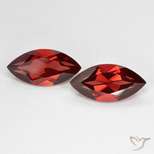 4.30ctw Natürlicher Johannisbeere Rot Pyrop-Granat, Marquise, VVS