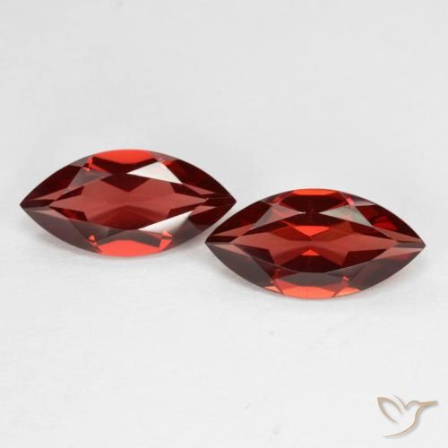 3.89ctw Natürlicher dunkelrot Pyrop-Granat, Marquise, VVS-VS
