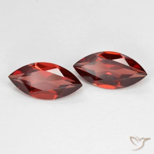 3.89 ct natürliche dunkelrot Pyrop-Granat-Edelsteine, Marquise, VVS-VS