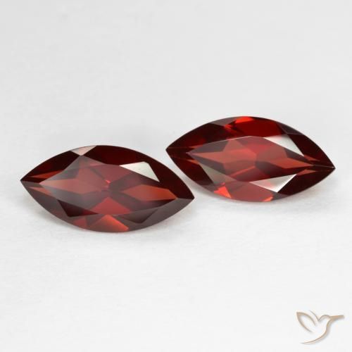 4.37 ct natürliche Tiefes Blutrot Pyrop-Granat-Edelsteine, Marquise, VVS-VS