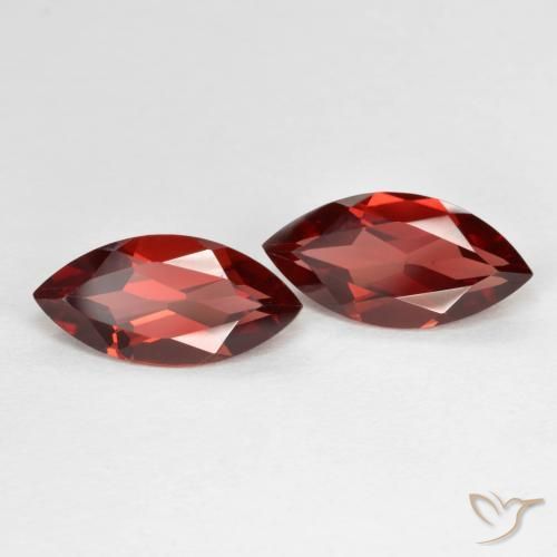 3.77 ct natürliche Tiefes Scharlachrot Pyrop-Granat-Edelsteine, Marquise, VVS-VS