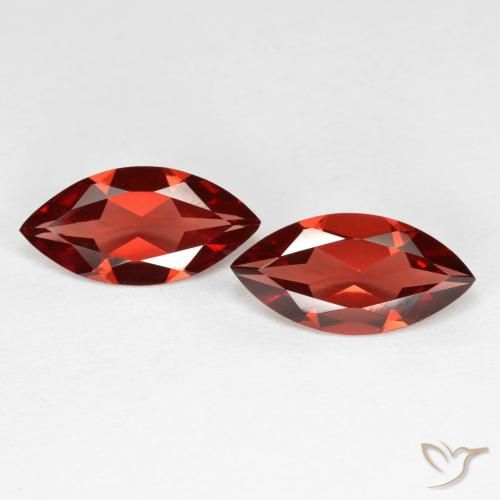 3.35ctw Natürlicher dunkelrot Pyrop-Granat, Marquise, VVS-VS