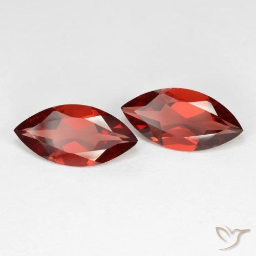 3.35 ct natürliche dunkelrot Pyrop-Granat-Edelsteine, Marquise, VVS-VS