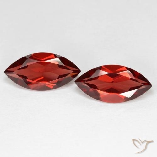 4.21ctw Natürlicher dunkelrot Pyrop-Granat, Marquise, VVS-VS