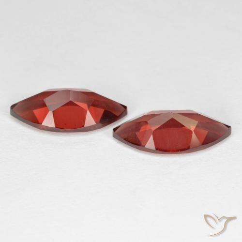 4.21 ct natürliche dunkelrot Pyrop-Granat-Edelsteine, Marquise, VVS-VS