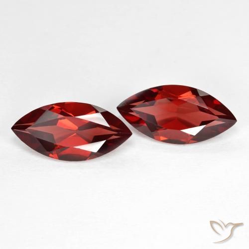 3.85 ct natürliche Johannisbeere Rot Pyrop-Granat-Edelsteine, Marquise, VVS