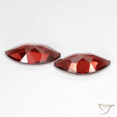 3.85 ct natürliche Johannisbeere Rot Pyrop-Granat-Edelsteine, Marquise, VVS