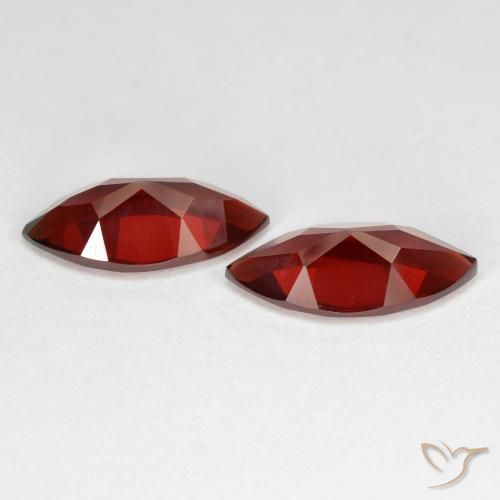 3.96 ct natürliche tiefrot Pyrop-Granat-Edelsteine, Marquise, VVS