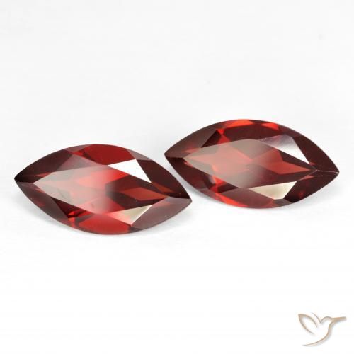 3.93 ct natürliche Mittelrot Pyrop-Granat-Edelsteine, Marquise, VVS-VS