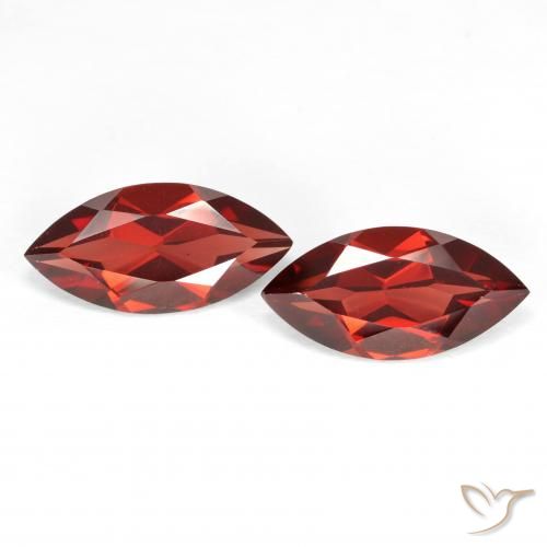 3.92ctw Natürlicher Sangria Rot Pyrop-Granat, Marquise, VS