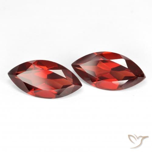 3.75 ct natürliche Mittelrot Pyrop-Granat-Edelsteine, Marquise, VS
