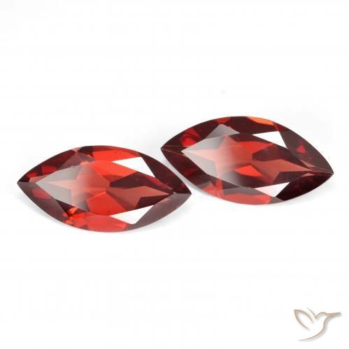 3.37 ct natürliche Johannisbeere Rot Pyrop-Granat-Edelsteine, Marquise, VVS-VS