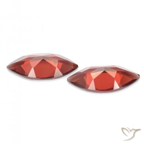 3.37 ct natürliche Johannisbeere Rot Pyrop-Granat-Edelsteine, Marquise, VVS-VS